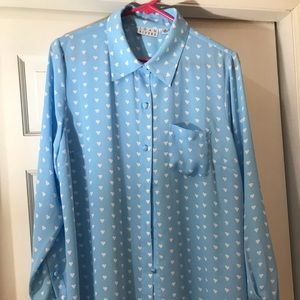 Blue Heart Blouse (Perfect for Valentines)